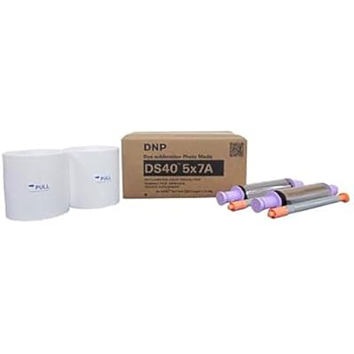 DNP DS40 5x7 Dyesub Printer Paper, 400 Glossy Prints