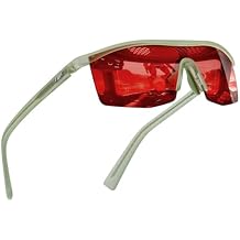 TIJN Sleep Glasses Red Lens for Blue & Green Light Blocking,Dual AR Coating,Wraparound Frame for Computer Gaming Screen
