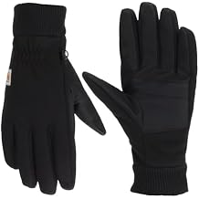 Carhartt Men's Wind Fighter Thermal-Lined Fleece Touch-Sensitive Knit Cuff Glove