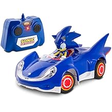 Sonic & Sega All-Stars Racing RC: Sonic - NKOK (681), 1:28 Scale 2.4GHz Remote Controlled Car, 6.5" Compact Design, Officially Licensed Sega Sonic The Hedgehog, Battery Powered, Ages 6+