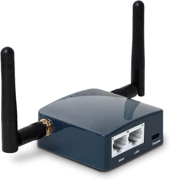 GL.iNet GL-AR300M16-Ext Portable Mini Travel Wireless Pocket Router - WiFi Router | OpenWrt | 2 x Ethernet Ports | OpenVPN/Wireguard VPN for Public & Hotel Wi-Fi | USB 2.0 Port | 2 x External Antennas
