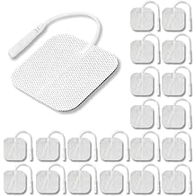 Syrtenty Tens Unit Electrodes Pads 2x2 20 Pcs Replacement Pads Electrode Patches for Electrotherapy
