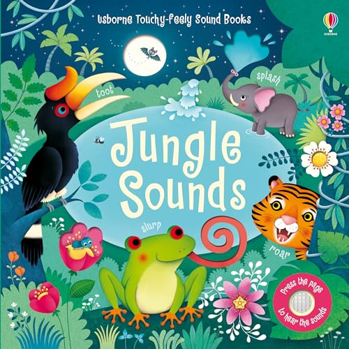 Jungle Sounds: An Interactive Usborne Book About Rainforest Animals for Children Ages 3-5 Sound Books Board book August 22, 2023