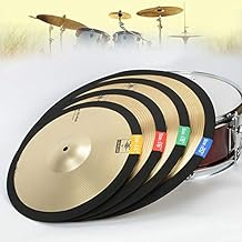 4pcs Drum Cymbal Mute, Practice Silencer Dampener, Cymbal Mute Circle Ring Drum Set, Practice Silencers (14,16,18,20 Inch)