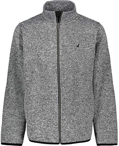 NAUTICA Boys' Full Zip Fleece Jacket, Kangaroo Pockets, Made With Lightweight Fleece