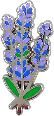 Enamel Pin,Lavender Flower Botanical Badge,Nature-Inspired Jewelry,Serenity Brooch,Gift for Relaxation Lovers Aromatherapy Accessory,Pin for Wedding Birthday Anniversary Funeral Social Charity Party