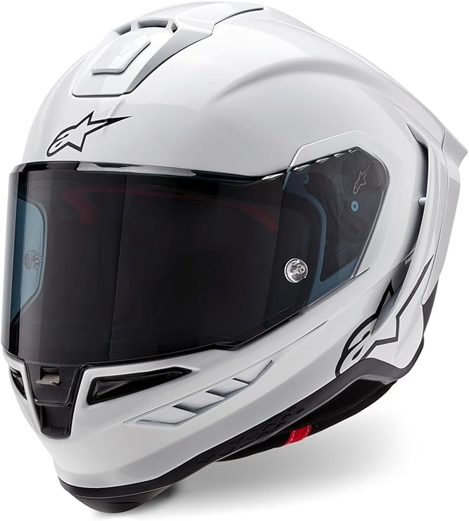 Alpinestars Supertech R10 Solid Helmet, Carbon Shell, CE-Certified, Advanced Ventilation & Fit