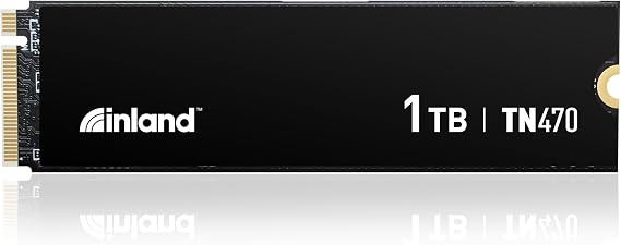 INLAND TN470 SSD 1TB Gen4 NVMe M.2 Internal Gaming Solid State Drive, Up to 7,200MB/s, Storage and Memory for Laptop & PC Desktop