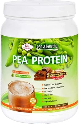 Olympian Labs Pea Protein Shake, Chocolate, Small, 18.8 Ounce