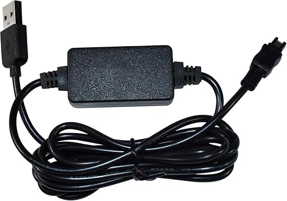 HQRP USB Charger Adapter Compatible with Sony DCR-SR68 DCR-SR88 DCR-SX43 DCR-SX44 HDR-TD10 HDR-HC3E HDR-HC5E HDR-HC7E HDR-HC9E HDR-SR10E AC-L200 L200C L200D AC-L25 AC-L25A L20 L20A Camcorder