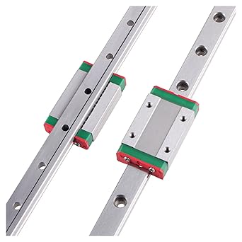 Linear Guide,Miniature Linear Sliding Guideway MGN12 Guide 2PCS Linear Guide + 4PCS Slide Blocks MGN12C Length 100mm-800mm Miniature Linear Raile(800mm)