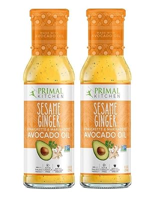 Primal Kitchen’s Sesame Ginger Vinaigrette & Marinade, 8 oz, Pack of 2