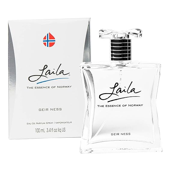 Geir Ness Laila Eau de Parfum Spray - Long Lasting Fresh, Airy and Clean Fragrance for Women - Blend of Fruity and Floral Scent - 3.4 oz