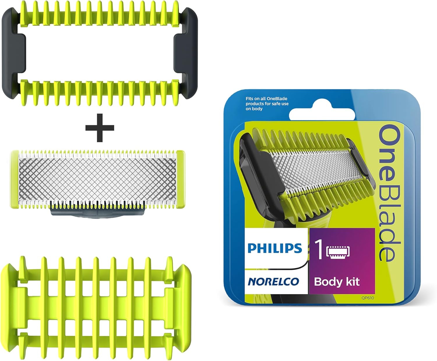 Philips Norelco OneBlade Replacement Blade Body Kit QP61080