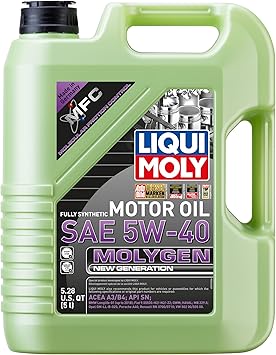 LIQUI MOLY Molygen New Generation 5W40 | 5 L | Fully synthetic engine oil | SKU 20232 | 1 Pack